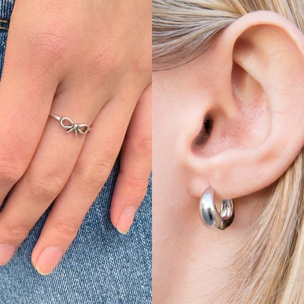 Brandy Melville Jewelry Bundle - 1 Set of Earrings and 1 Ring